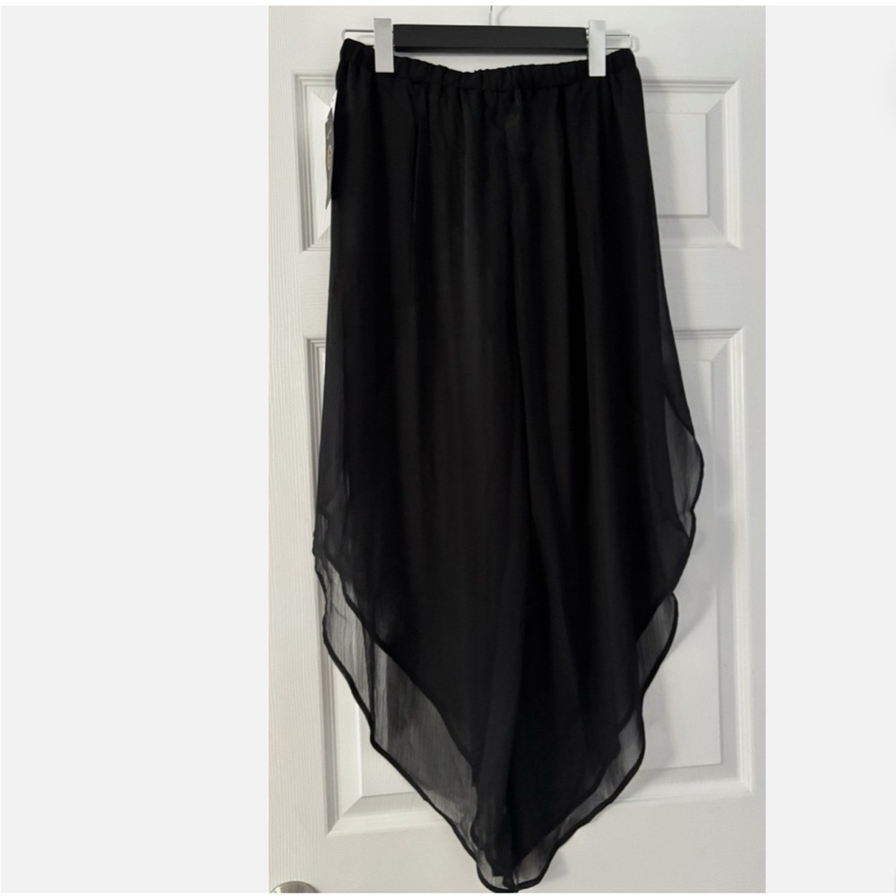 Kathy Ireland Black Swim Cover-Up Pants